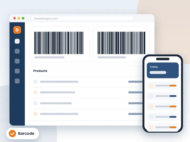Barcode billing and label printing screen