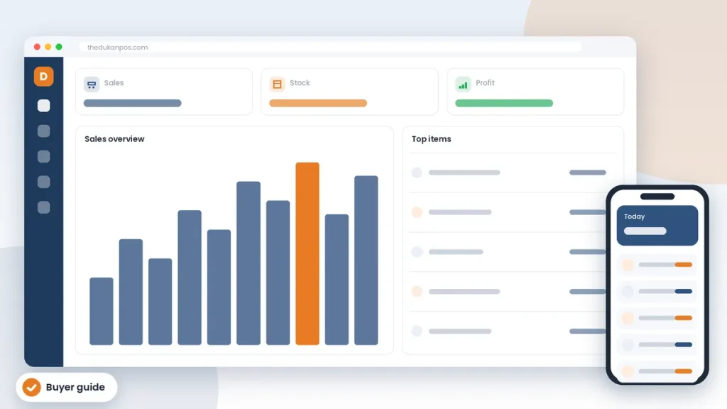 Best POS software in Pakistan guide: theDukanPOS dashboard