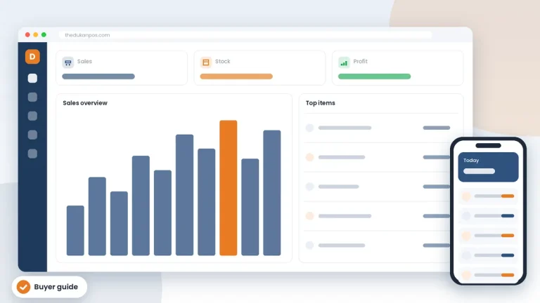 Best POS software in Pakistan guide: theDukanPOS dashboard