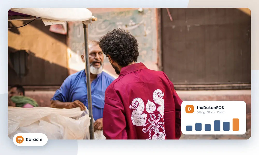 Market shop using POS software in Karachi